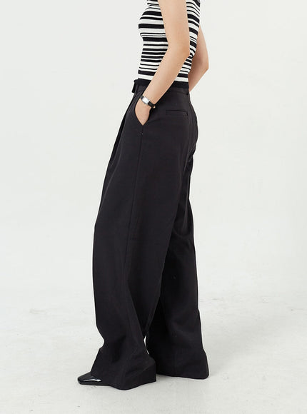 Wide Leg Tailored Pants OM309
