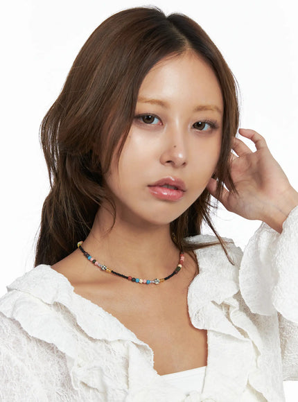 multicolor-beaded-choker-necklace-co513