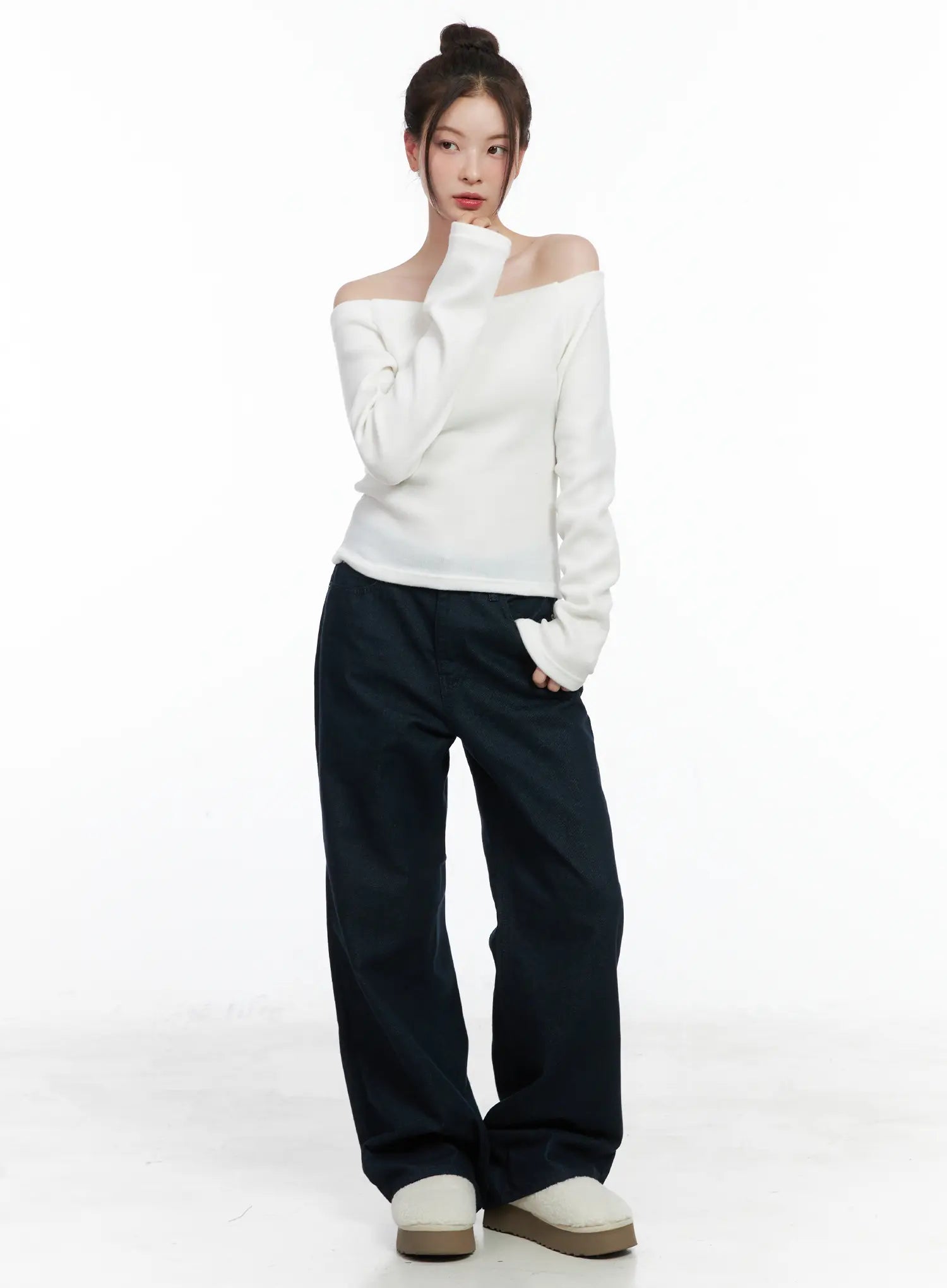 fleece-off-shoulder-long-sleeve-top-cn519