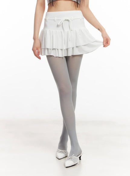 string-ribbon-ruffle-mini-skirt-ca522