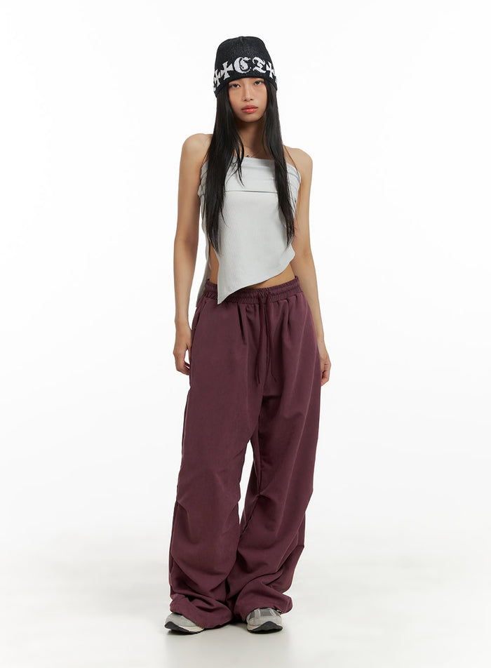 pintuck-polyester-joggers-unisex-ca424