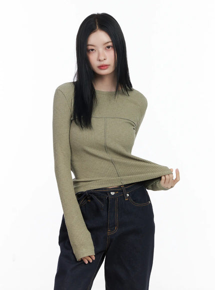 ribbed-cutout-long-sleeve-tee-cj519