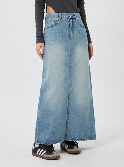 Denim Maxi Skirt CF324