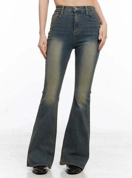 emmy-washed-flare-jeans-cc1109 / Dark blue