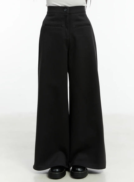 wide-leg-bootcut-flared-pants-cd514 / Dark gray