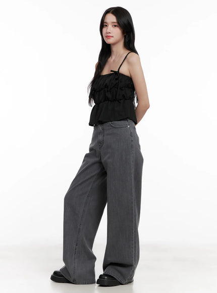 jiyeon-dark-gray-denim-jeans-cl516