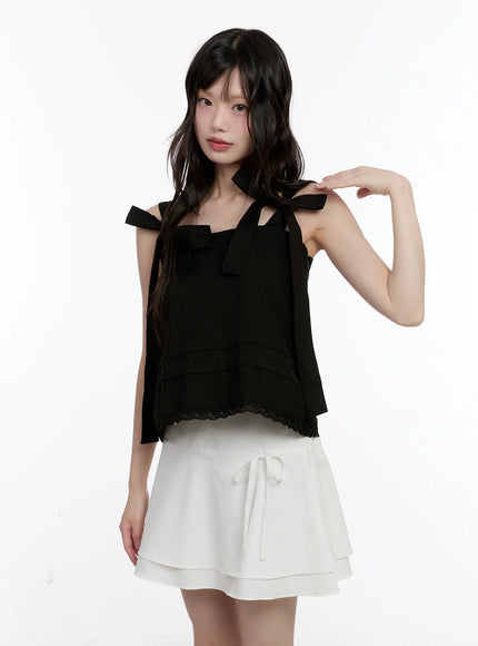 ribbon-tie-babydoll-top-cl507