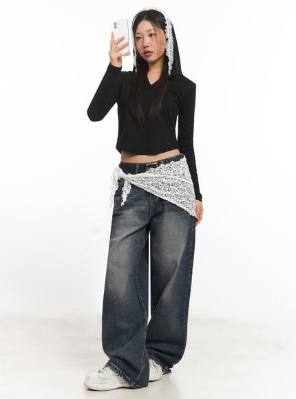 lace-trim-crop-hoodie-ia524