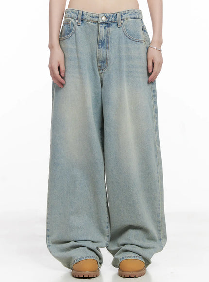 lilly-light-wash-baggy-jeans-cg519 / Light blue