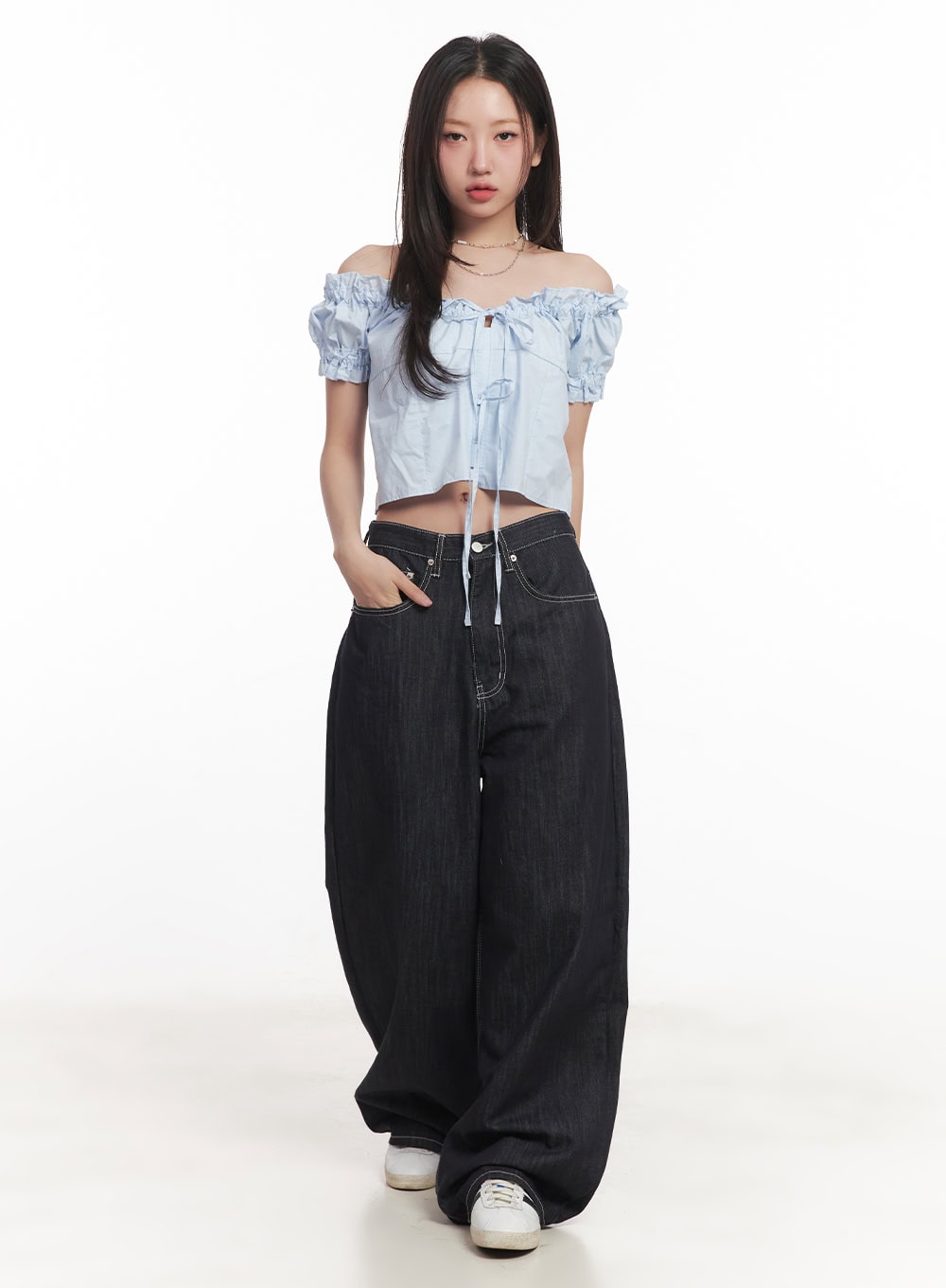 ribbon-off-shoulder-blouse-crop-top-ca529