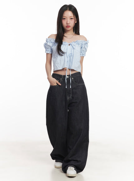 ribbon-off-shoulder-blouse-crop-top-ca529