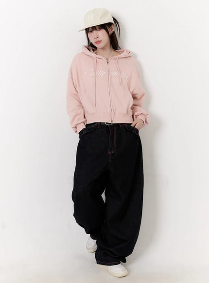 Printed Graphic Zip-up Hoodie CO501