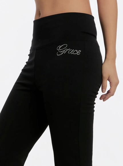 embroidered-lettering-flare-sweatpants-cn527