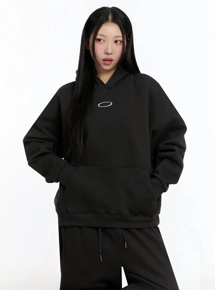Oval Graphic Oversized Hoodie IM509