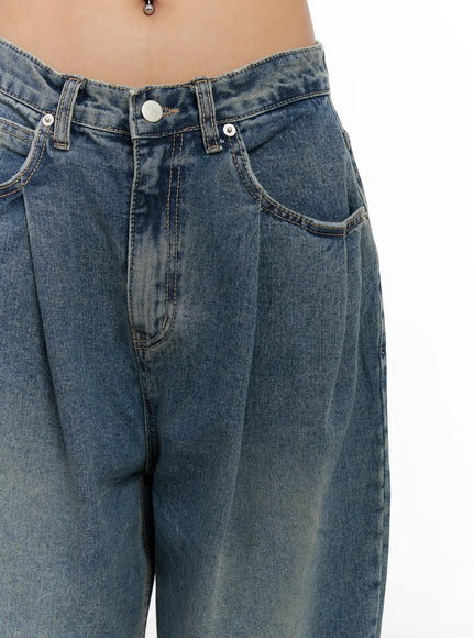 Aura Pleated Wide Jeans CS524