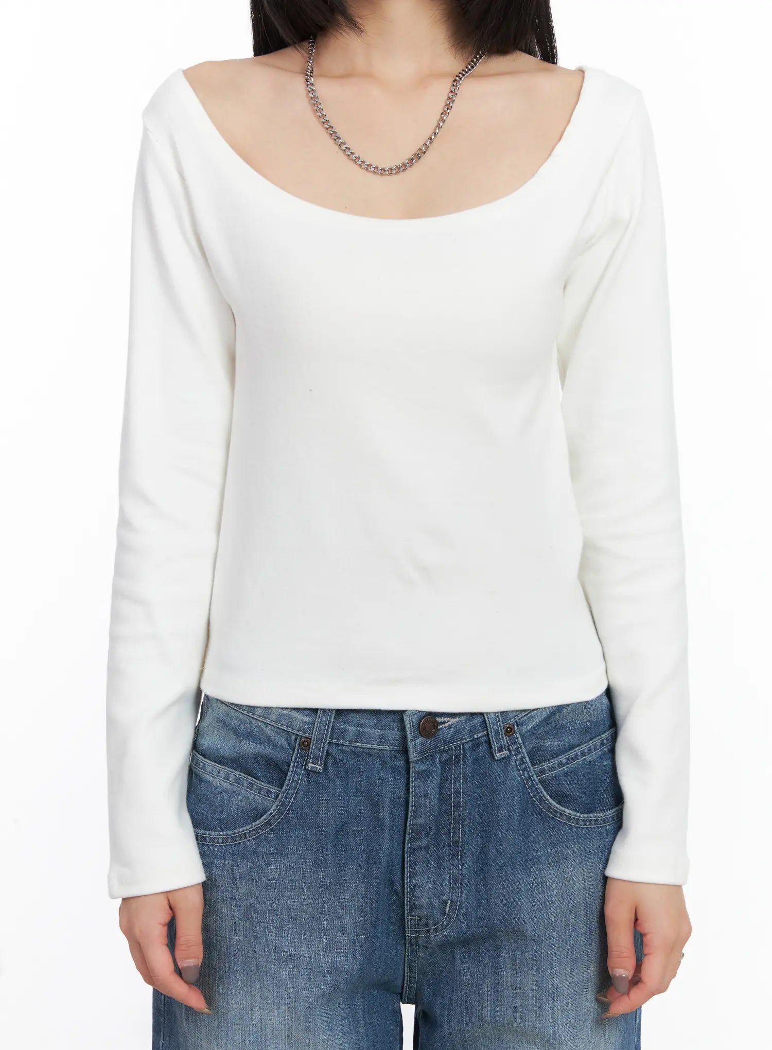 deep-u-neck-fleece-long-sleeve-tee-cd505