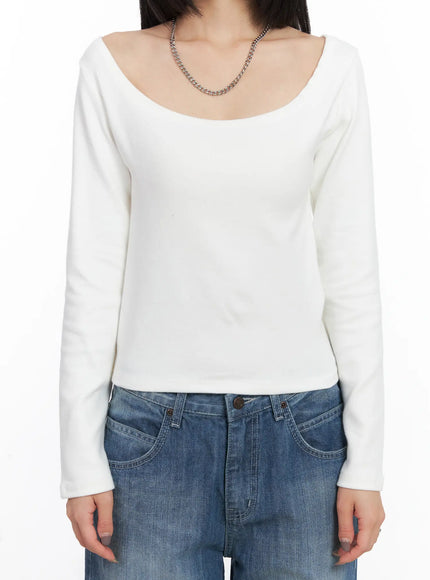 deep-u-neck-fleece-long-sleeve-tee-cd505