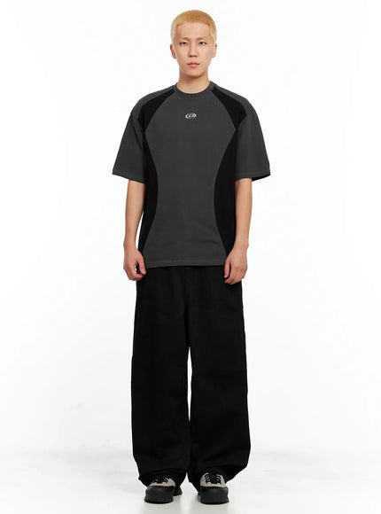 Men's Wide-Leg Cotton Pants IL511