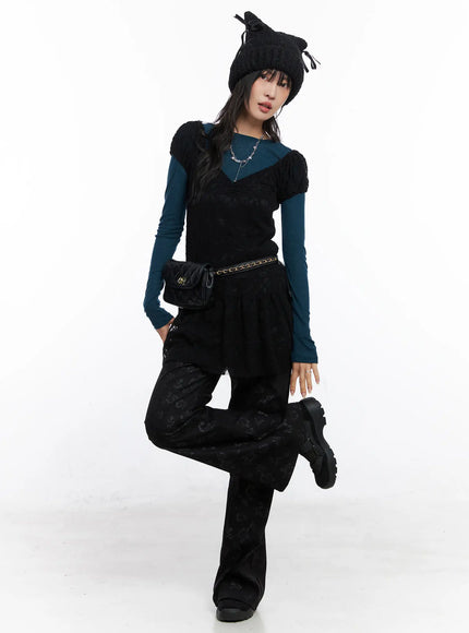 lace-shirred-mini-dress-co507