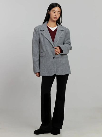 Classic Oversized Wool Jacket IJ505