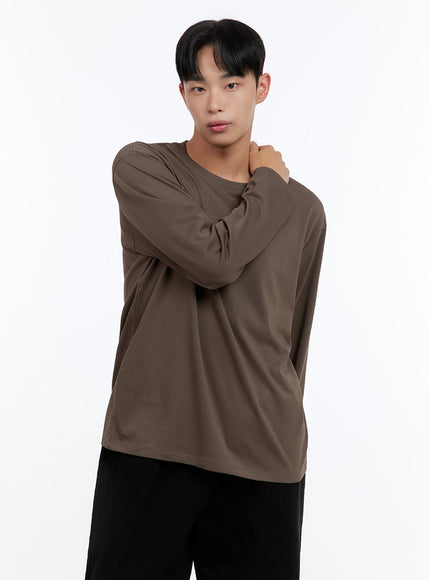 mens-basic-cotton-long-sleeve-t-shirt-brown-is412