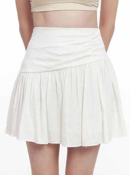 asymmetric-shirred-mini-skirt-cl524