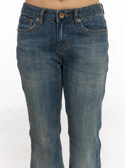 Reah Loose-Fit Flared Bootcut Jeans CM520