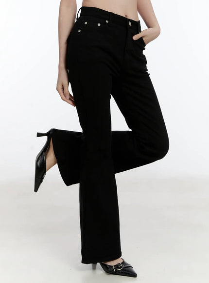 Fleece-Lined Bootcut Pants ID510
