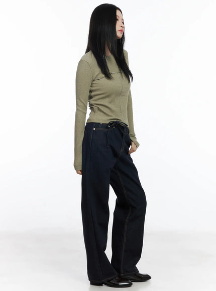 ribbed-cutout-long-sleeve-tee-cj519