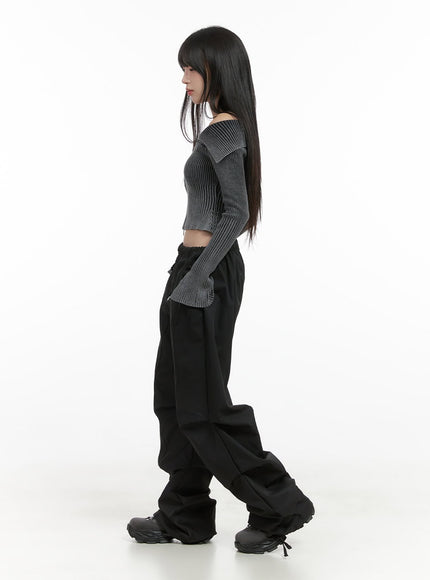 pintuck-striing-banded-wide-fit-pants-cs419