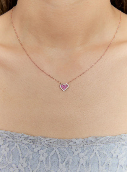 acc-rose-love-spark-necklace-kc1008 / Rose gold
