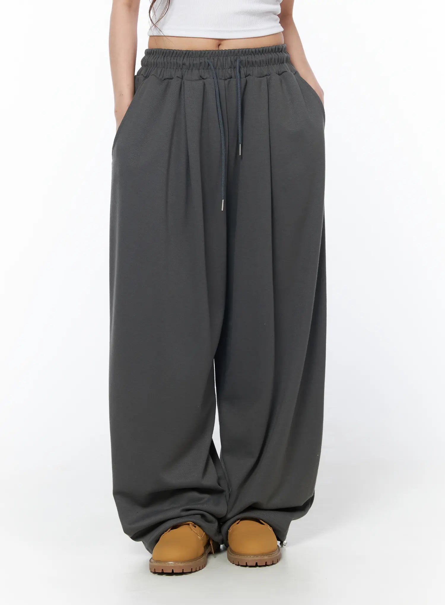 plaid-graphic-wide-leg-sweatpants-cy529