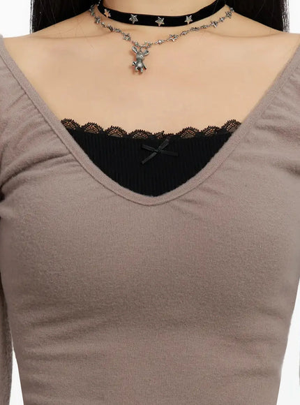 shirred-v-neck-top-id525