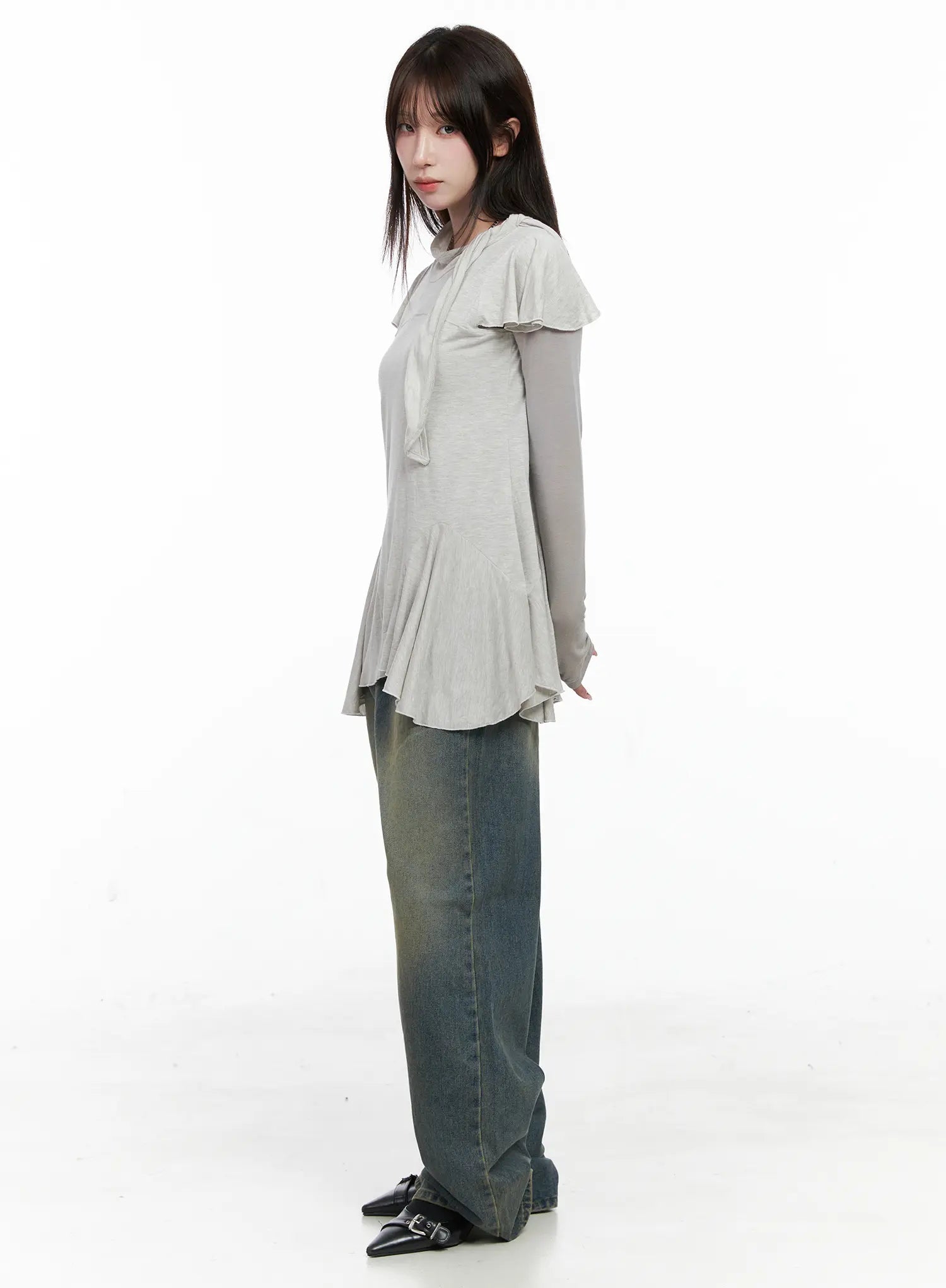 Shelby Vintage Washed Wide-Leg Jeans CO520