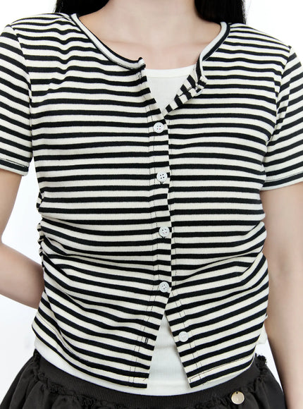 Striped Layered Cardigan CG513