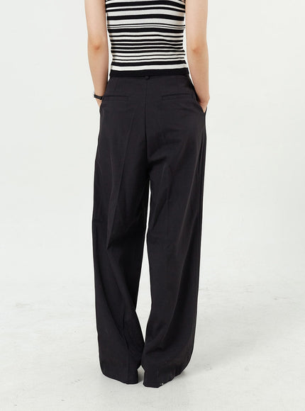 Wide Leg Tailored Pants OM309