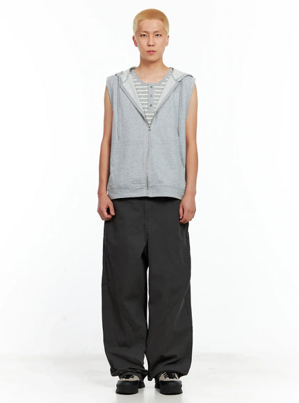 mens-cotton-zip-up-hoodie-vest-il511