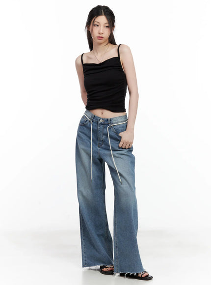 chaeyoung-drawstring-washed-wide-leg-jeans-cu530