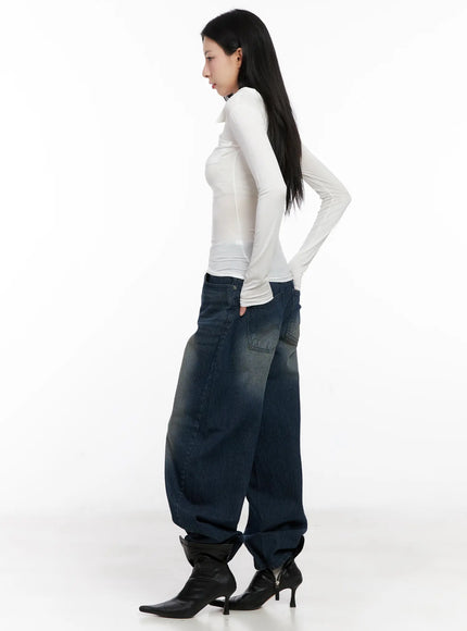 asymmetrical-collar-slim-fit-long-sleeve-top-cg526