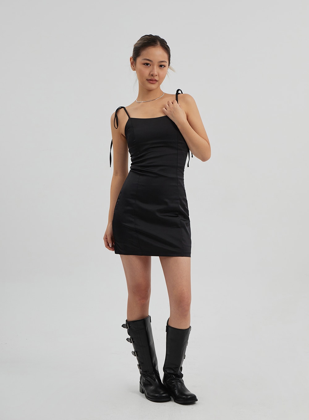 Satin Mini Dress CF313