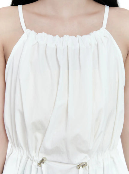 Pintuck String Halter Top CG512