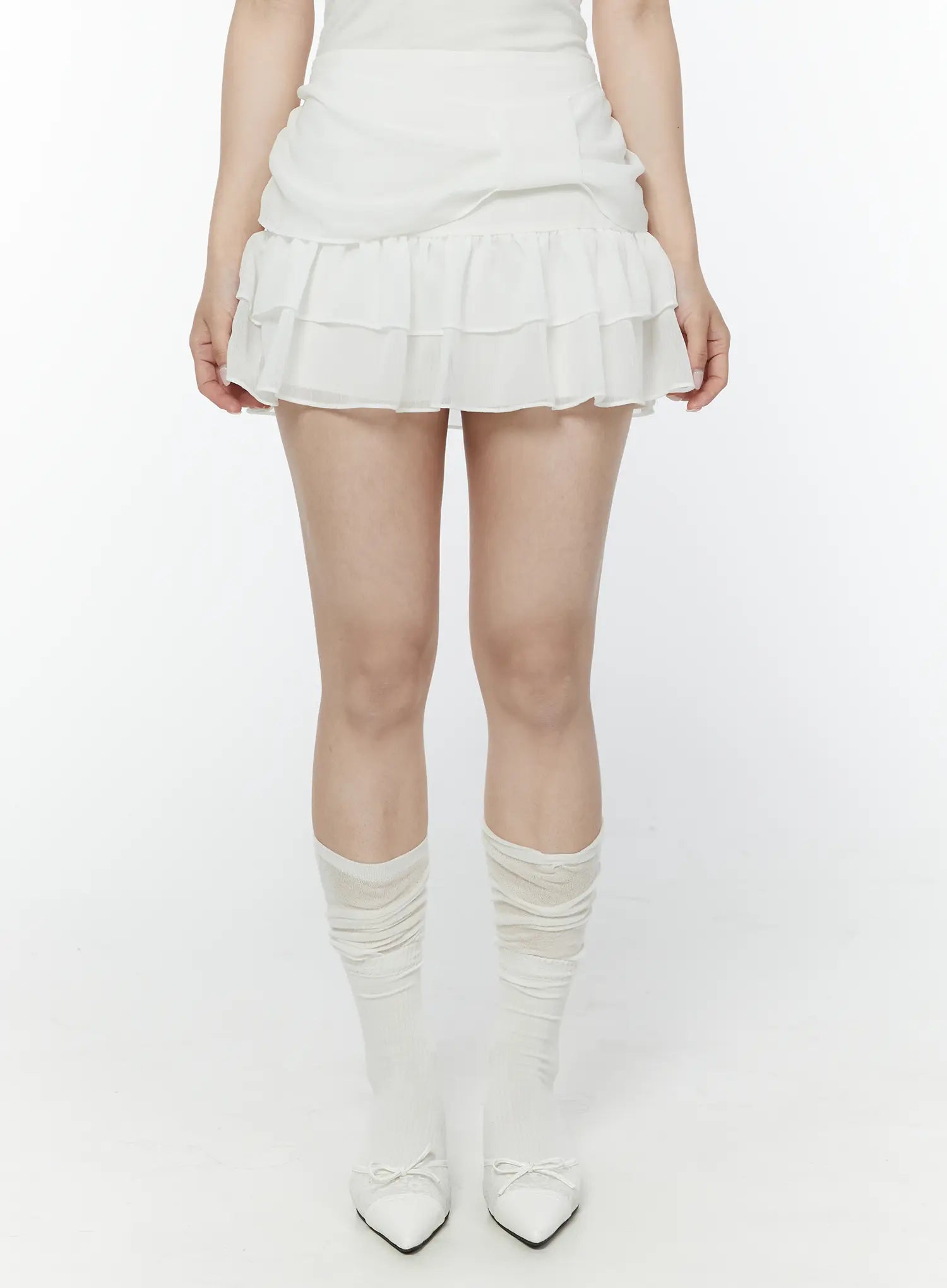 bow-waist-tiered-mini-skirt-iy511