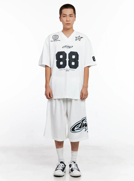 Men's Graphic Logo Athletic Shorts IG508