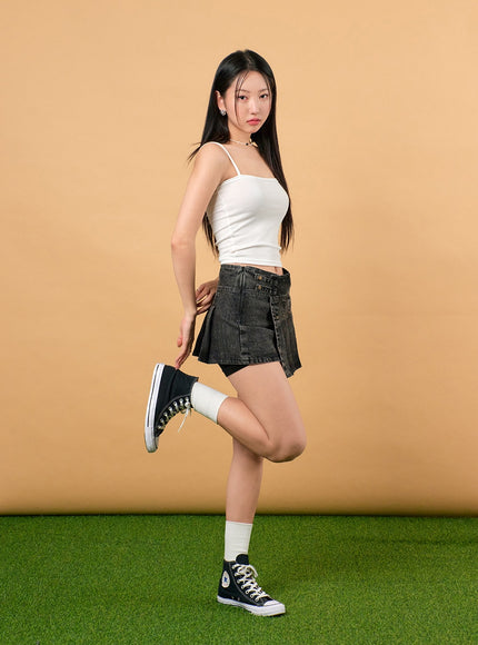unbalanced-denim-pleated-mini-skirt-ij430