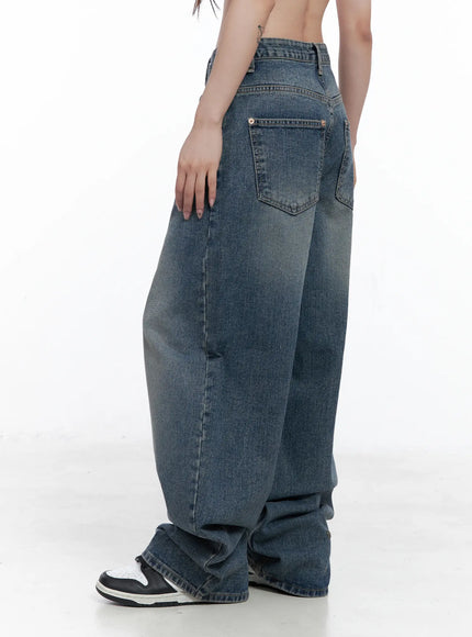 Laney Washed Wide-Leg Jeans CO520