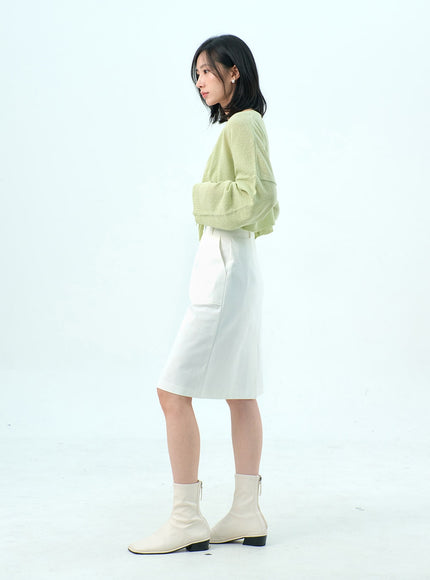 Mesh Top And Cardigan Set OY317