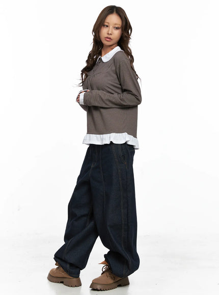 striped-collared-button-long-sleeve-top-co510