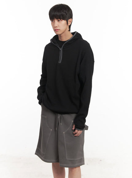 mens-half-zip-waffle-knit-hoodie-im519