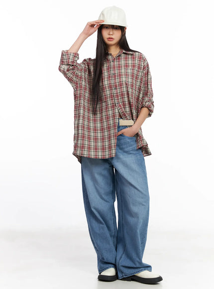 oversized-plaid-long-sleeve-shirt-cf506-1