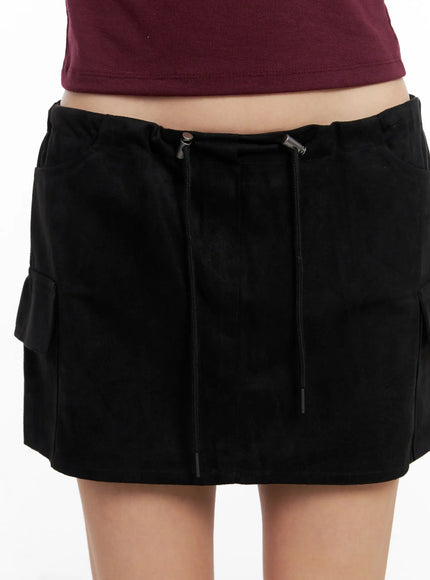 suede-cargo-mini-skirt-cc1109